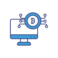 Mining Pool Icon vector stock illustration