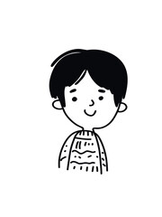  Cute doodle boy