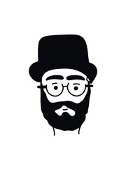 Stylish male outline