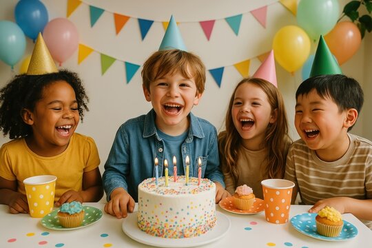 Joyful children's birthday celebration