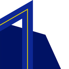 Geometric Line Sharped Corner