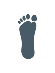 dark footprint illustration