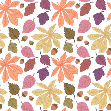 Bunte Herbstbl&auml;tter wirbeln durcheinander