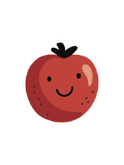 happy apple vector