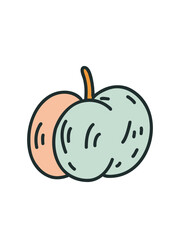 hand-drawn apple illustration