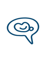 smiley speech bubble