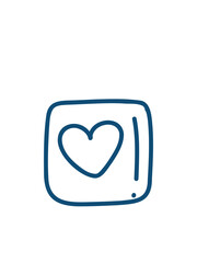 romantic chat symbol