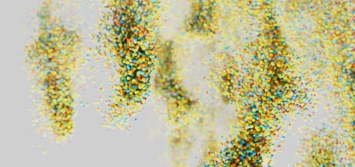 Vibrant, abstract background with flowing particles. Ideal for design and tech projects.