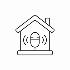 studio home microphone icon vector sign