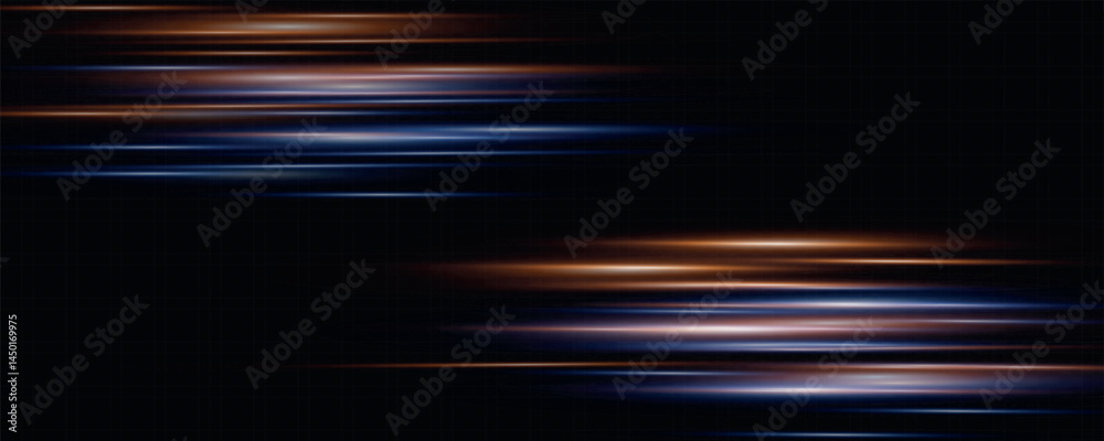 Poster glowing speed effect. abstract rays of movement and speed.
