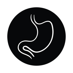Vector Icon for Stomach: Human Digestive System and Stomach Health Illustration