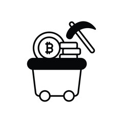 Proof of Work Icon vector stock illustration