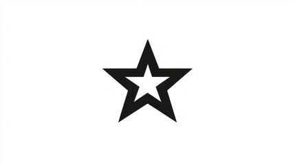 Simple black star graphic design