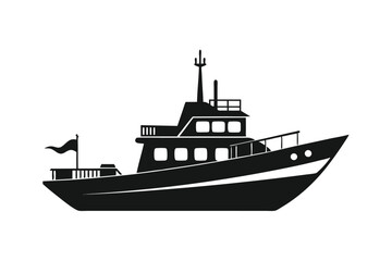 Obraz premium silhouette of a ship