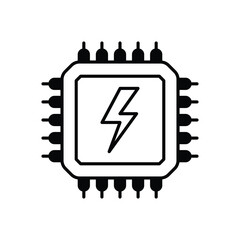 Processing Icon vector stock illustration