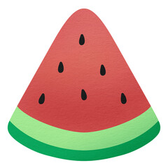 Watermelon arts hand-drawn paper texture