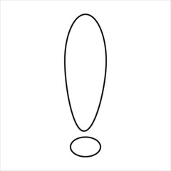 Exclamation Mark Symbol Icon vector