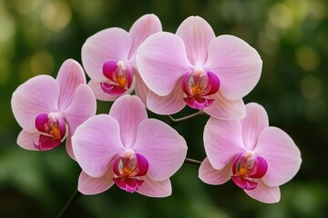 Fototapeta premium Elegant pink orchids blooming beautifully.