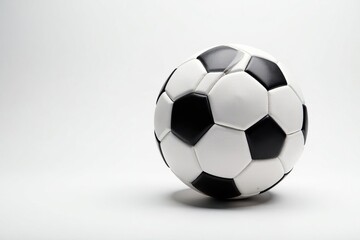 Obraz premium Studio shot of a football against a pure white backdrop , football, game, classic