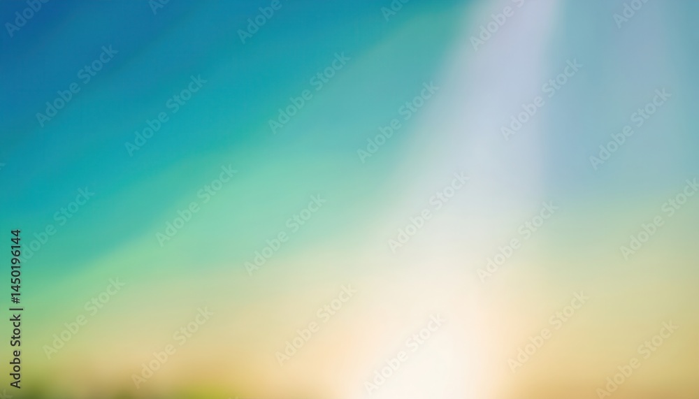 Poster sunlit gradient background with blue to yellow tones ideal for web design, branding, print layouts, 