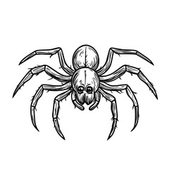 A detailed black shape of a spider displaying its eight legs and bodily composition is an intricate dark profile of a spider exhibiting its eight legs and structural makeup