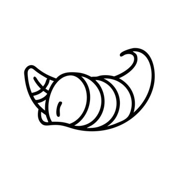 recommend clip art: Cornucopia Basket Outline Icon for Thanksgiving  