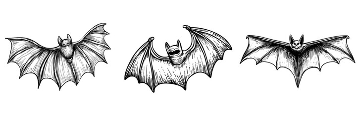 A modern flying bat and rare mouse animal with fangs is portrayed as an isolated cartoon character, the flittermouse