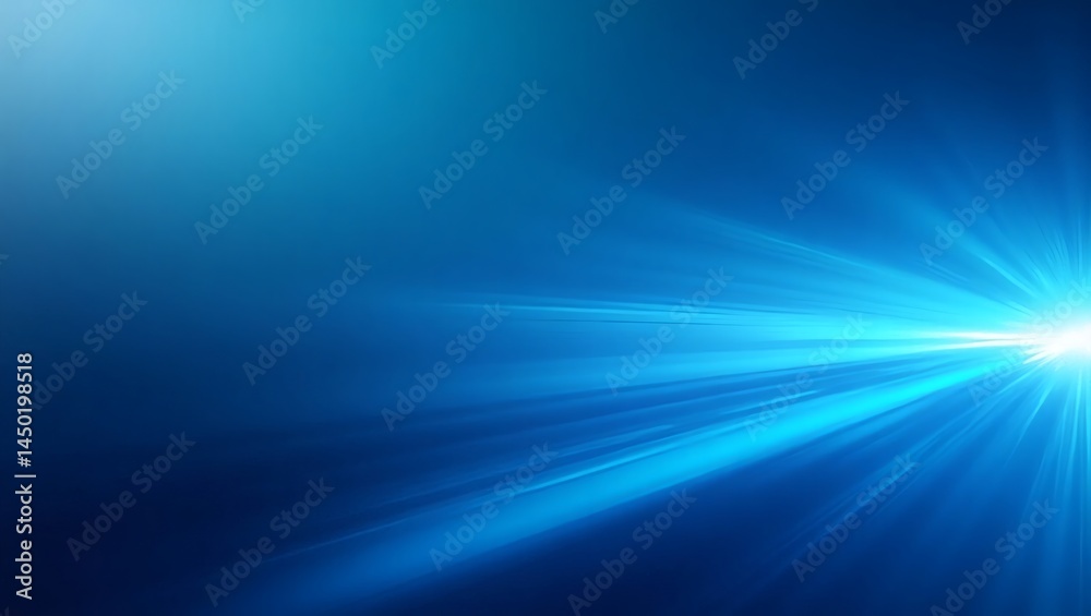 Aufkleber a blue and white abstract background with a bright light radiating outwards from the center, creatin