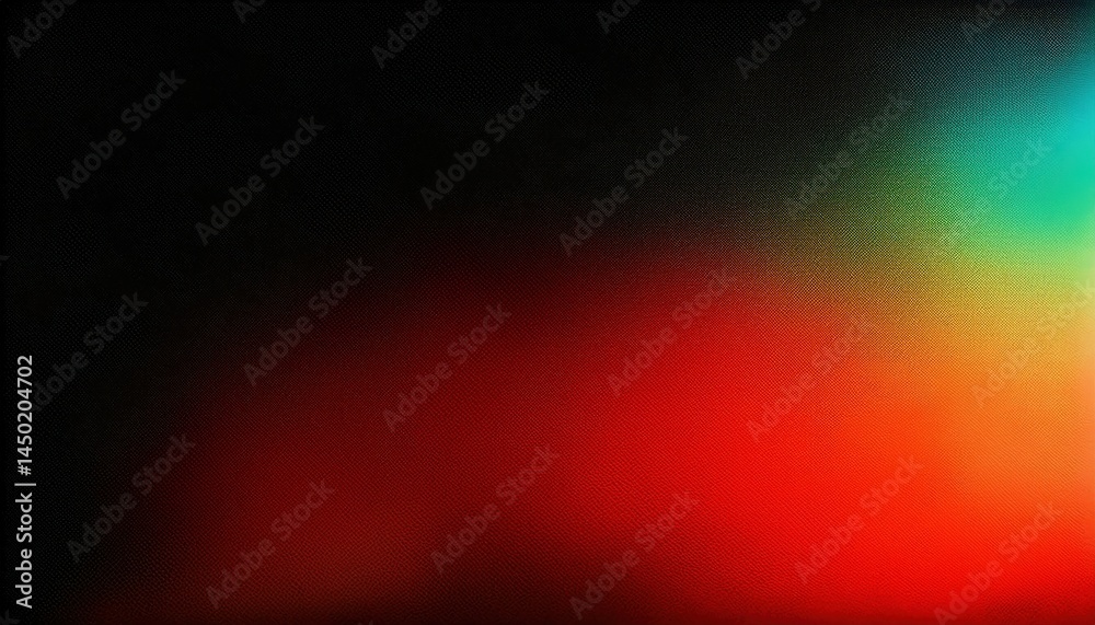 Aufkleber abstract red and teal light gradient film texture for web backgrounds, print design, branding visual