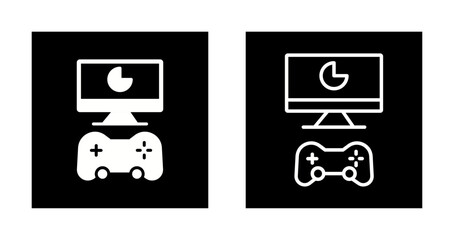 Gaming Streaming Setup Icon Design