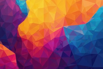 Obraz premium Abstract geometric shapes, vibrant colors, modern style, graphic, illustration, digital