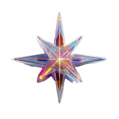 Iridescent Starburst A Sparkling Holiday Decoration