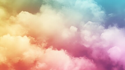 Vibrant gradient wallpaper with soft elegant rainbow colors, creating a fluid dreamy backdrop for banners and digital designs.