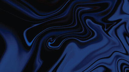 Dark Blue Marble Abstract Background. Fluid Gradient Swirl Texture Design