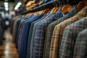 Tailor mannequin dressed in blue shirt surrounded by measuring tape for fashion design