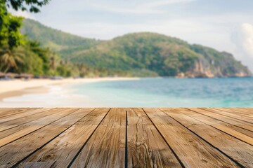 Rustic Wooden Table in Natural Setting