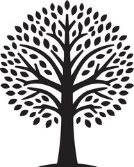 vector tree silhouette