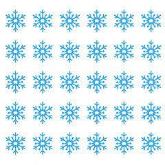 Snowy white background. Snow element design. Falling snowflakes, abstract landscape. Cold weather effect. Magical nature fantasy snow texture decoration. Vector illustration