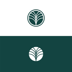 Letter O Leaf Logo vector. O Initial Icon Nature