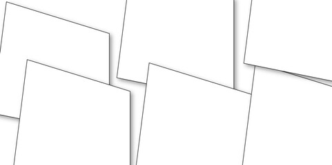 White background, geometric composition abstract. Abstract geometric design with white and black accents. white art paper with layer background. Triangle shape design.