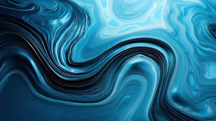 Abstract Blue Swirling Liquid Marble Texture Background Design for Modern Projects