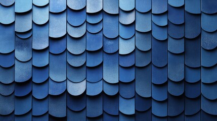 A 4K photo of collection of Blue 3D Blocks form a wall. Business background with copy-space.