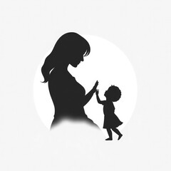 mother and child with transparent background PNG and JPEG image