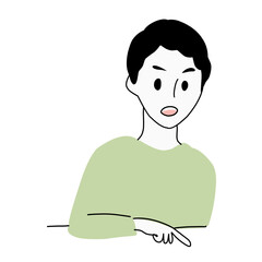 Backpack with survival kit illustration