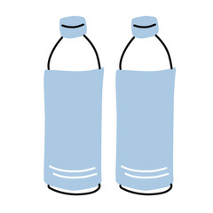 Backpack with survival kit illustration