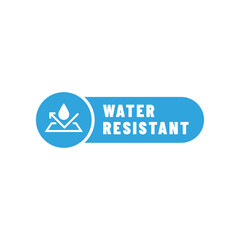 Waterproof icon, waterproof resistan, hydrophobic waterproof symbol.