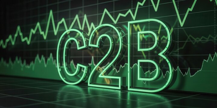 Financial data visualization of c2b.