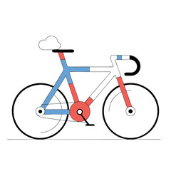 Fototapeta premium bicycle icon vector illustration