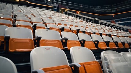 Naklejka premium Empty seats in a stadium