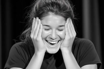 Expressive Faces of Theater: Black and White Portrait Series Capturing the Emotions and Art of Acting